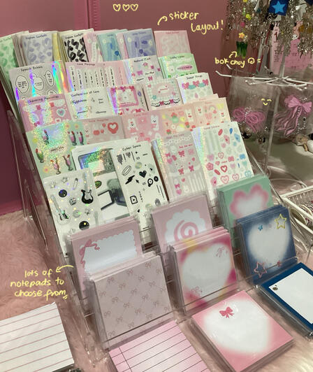 Notepads and stickers